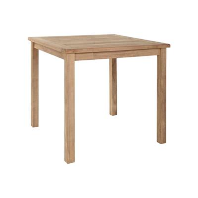 Eettafel Home ESPRIT Bruin Teakboom 80 x 80 x 77 cm
