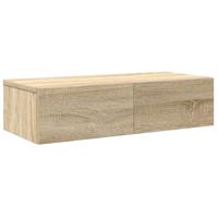 Wandschap met lades 60x26,5x15cm bewerkt hout sonoma eikenkleur - thumbnail