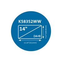 Kensington MagPro™ Privacy Filter Privacyfolie Laptop 35,6 cm (14) Beeldverhouding: 16:9 K58352WW Universal - thumbnail