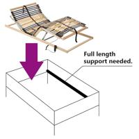 Lattenbodem Bruin 70 x 190 cm Massief beukenhout - thumbnail