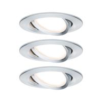 Paulmann 93451 Nova Inbouwlamp Set van 3 stuks LED LED 18 W Aluminium (gedraaid) - thumbnail
