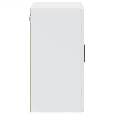 Keukenbovenkast met glazen deur Porto hoogglans wit