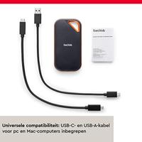 SanDisk Extreme® Pro Portable 2 TB Externe SSD harde schijf (2,5 inch) USB-A 3.2 Gen 2 Zwart, Oranje SDSSDE81-2T00-G25 - thumbnail