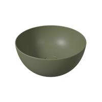 Salenzi Ronde Wastafel Opbouw Unica Round 40x20 cm Mat Wit - thumbnail