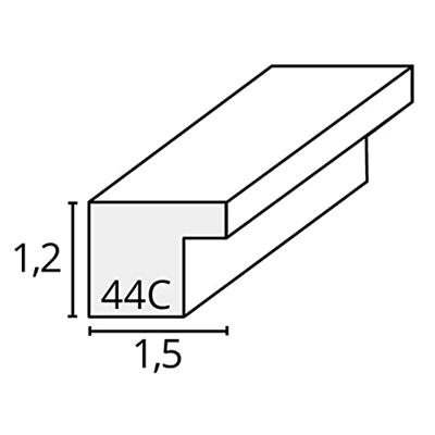 Deknudt S44CF2 30X45 Wissellijst Papierformaat: 30 x 45 cm Zwart