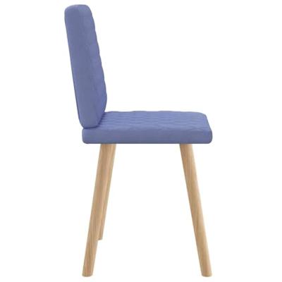 Eetkamerstoelen 2 st stof jeansblauw