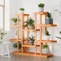 Plantenstandaard 110x25x110,5 cm massief vurenhout - thumbnail