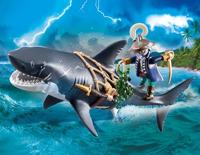 PLAYMOBIL Pirates reuzenhaai met piraat 71793 - thumbnail