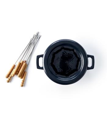 Alva Fondueset - Nori - Gietijzer - 8 vorkjes / personen - 2 Liter - thumbnail