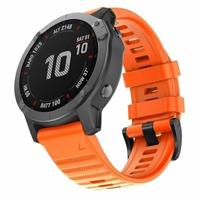 By Qubix - Siliconen bandje - Oranje - Compatible met Garmin Instinct 3-50mm - Compatible Garmin bandje - thumbnail