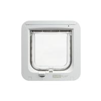 SUREFLAP 4-WEG HUISDIERLUIK MET MICROCHIPHERKENNING WIT 21X21 CM - thumbnail
