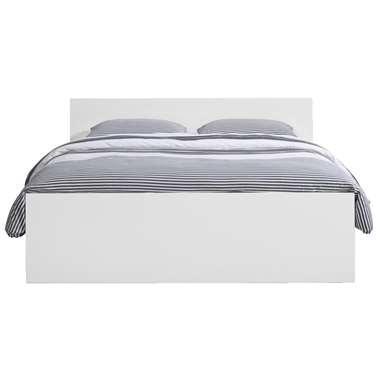 Bed Naia - hoogglans wit - 160x200 cm