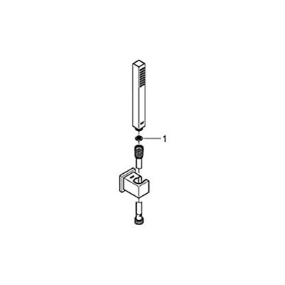 GROHE Euphoria Cube Handdoucheset - staafhanddouche - met houder - gladde doucheslang - 175cm - chroom 27703000 - thumbnail