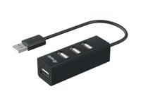 Equip 128955 USB 2.0-hub 4 poorten Zwart - thumbnail