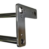 Stalen hairpin chroom hairpin ø 1,6 cm en hoogte 30 cm - thumbnail