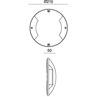 Deko Light Helios II 732049 Buitenlamp (wand) LED vast ingebouwd LED G (A - G) 3.75 W Leigrijs (RAL 7015)
