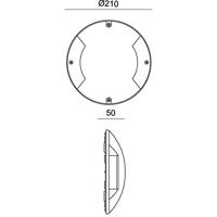 Deko Light Helios II 732049 Buitenlamp (wand) LED vast ingebouwd LED G (A - G) 3.75 W Leigrijs (RAL 7015) - thumbnail