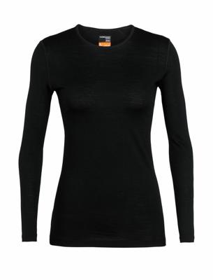 Icebreaker Merino 200 Oasis LS Crewe Thermoshirt Dames Black S