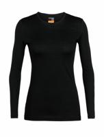 Icebreaker Merino 200 Oasis LS Crewe Thermoshirt Dames Black S - thumbnail