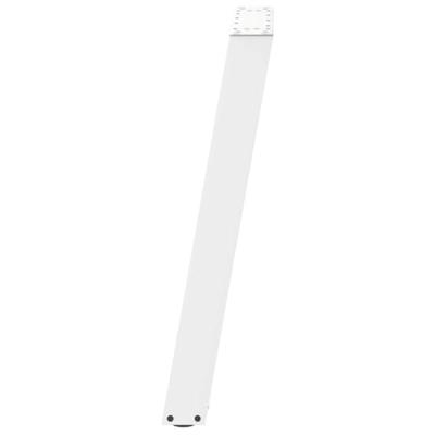 Console tafelpoten 2 st U-vormig 38x(72-73) cm staal wit