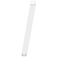 Console tafelpoten 2 st U-vormig 38x(72-73) cm staal wit - thumbnail