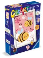 Ravensburger creart schilderen op nummer - vrolijke bijen - thumbnail