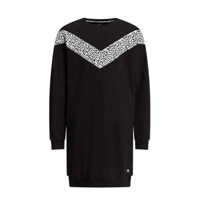 WE Fashion sweatjurk zwart/wit
