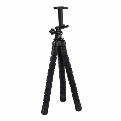 Hama Tripod 1/4 inch Werkhoogte: 9 - 26 cm Zwart Voor smartphones en GoPro Hama Tripod 1/4 inch Werkhoogte: 9 - 26 cm Zwart Voor smartphones en GoPro