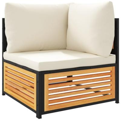 6-delige Loungeset met kussens massief acaciahout 6-delige Loungeset met kussens massief acaciahout
