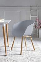 Artistiq Eetkamerstoel 'Olof', kleur Grijs - thumbnail