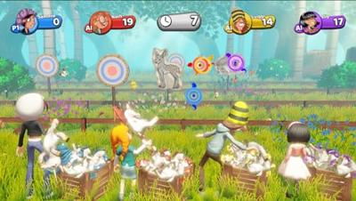 Videogame voor Switch Microids 3 in 1: Marsupilami + Les Sisters + The Smurfs: Village Party (FR)