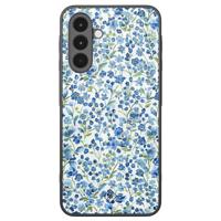 Samsung Galaxy A17 hoesje - Vintage blue floral - thumbnail