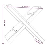 Houtblokhouder 47x39,5x48 cm massief grenenhout grijs - thumbnail