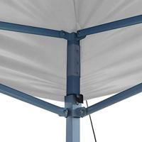 Partytent inklapbaar 3x6 m staal wit - thumbnail