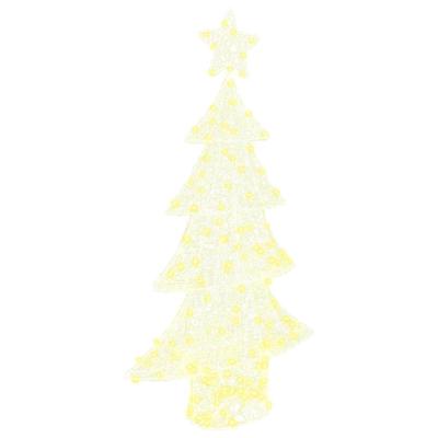 Kerstboom met 160 LED Warmwit 150 cm Acryl