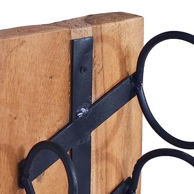 Wijnrek voor 6 flessen 35x35x100 cm massief teakhout Wijnrek voor 6 flessen 35x35x100 cm massief teakhout