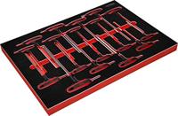 KS Tools 811.1018 Haakse schroevendraaierset 2 mm, 2.5 mm, 3 mm, 4 mm, 5 mm, 6 mm, 7 mm, 8 mm, 10 mm T 8, T 10, T 15, T 20, T 25, T 27, T 30, T 40, T 50 - thumbnail