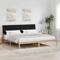 Bedframe met hoofdeinde Bruin 200 x 200 cm Massief grenenhout - thumbnail