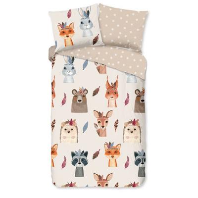 Good Morning Kinderdekbedovertrek "dieren" - Multi - (140x200/220 cm) - Katoen