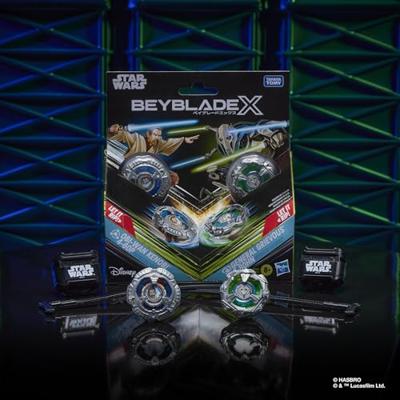 Beyblade X and Star Wars Collab Obi-Wan Kenobi 4-60P vs. General Grievous 3-80HN