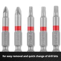 Einhell Karabiner Bit Set 10tlg 118623 Bitset 1/4 (6.3 mm), PH, PZ, Torx, Zeskant - thumbnail
