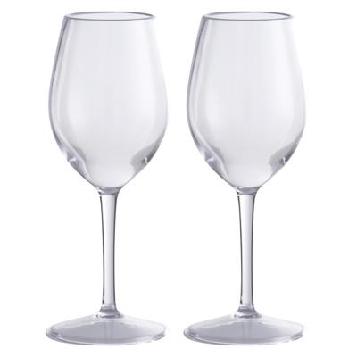 Wijnglazenset kunststof 2-delig 330ml