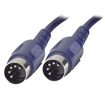 Midi kabel gegoten Conn.0.75mt DIN 5p 3-pins aangesloten