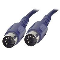 Midi kabel gegoten Conn.0.75mt DIN 5p 3-pins aangesloten - thumbnail