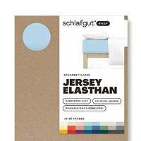 Schlafgut Schlafgut EASY Jersey Elasthan Hoeslaken M - 120x200 - 130x220 536 Blue Light - thumbnail