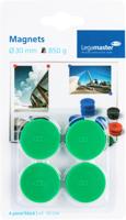 Magneet legamaster 30mm 850gr groen 4 stuks - thumbnail