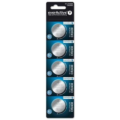 Mini everActive CR2430 lithiumbatterij blister van 5 stuks