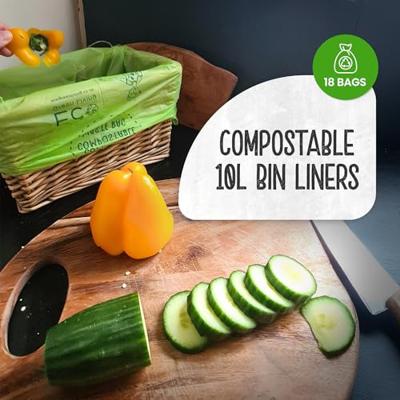 Eco Green Living Composteerbare afvalzakken 10 liter - 20 stuks Eco Green Living Composteerbare afvalzakken 10 liter - 20 stuks