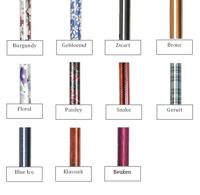 Dynalife opvouwbare aluminium wandelstok brons 79-89 cm - thumbnail