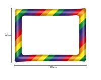 Opblaasbaar Photo Frame Regenboog (60x80cm) - thumbnail